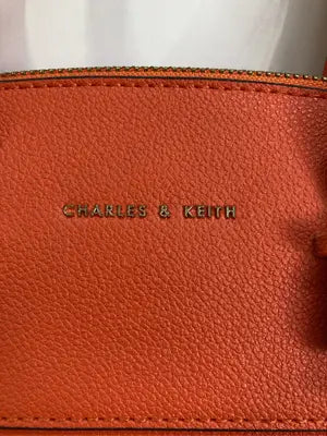 CHARLES & KEITH/チャールズアンドキース/ハンドバッグ/バッグ/オレンジ