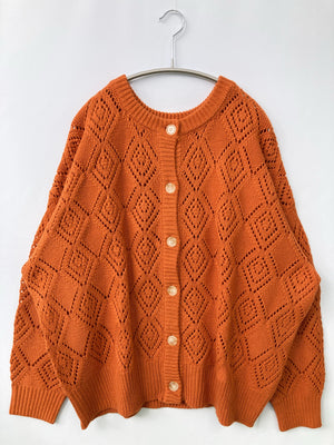 MLI'A/カーディガン/ボレロ/トップス/オレンジ/M