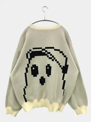 VISION STREET WEAR/ヴィジョンストリートウェア/ニット/セーター/トップス/アイボリー/L