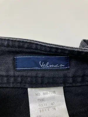 VALMAN/デニムパンツ/パンツ/ブラック/ウエスト67　また下丈78