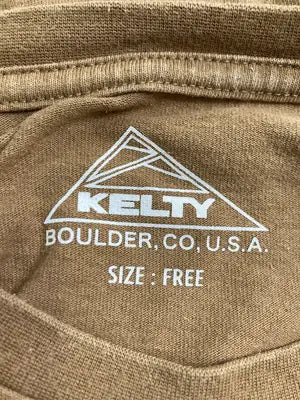KELTY/ケルティ/Tシャツ/カットソー/トップス/ブラウン/FREE