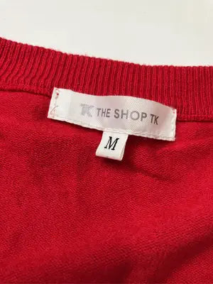 THE SHOP TK/ザショップティーケー/カーディガン/ボレロ/トップス/レッド/M