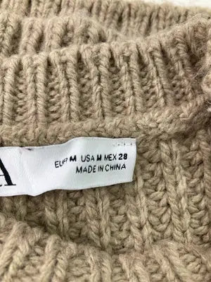ZARA/ザラ/ワンピース/ワンピース/ドレス/ベージュ/USA M