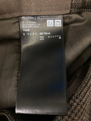 UNIQLO/ユニクロ/スラックス/パンツ/ブラウン/S   ウエスト68-76cm