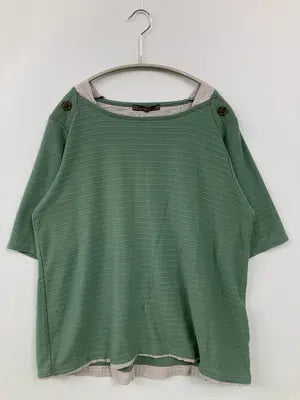 Soavita/Tシャツ/カットソー/トップス/グリーン/LL