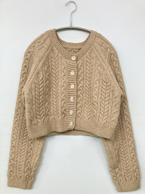 カーディガン/ボレロ/トップス/ベージュ