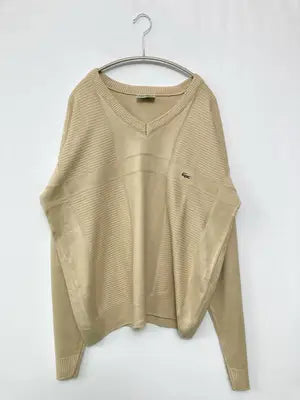 CHEMISE LACOSTE/シュミーズラコステ/ニット/セーター/トップス/ベージュ/L