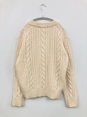 UNIQLO/ユニクロ/ニット/セーター/トップス/アイボリー/L