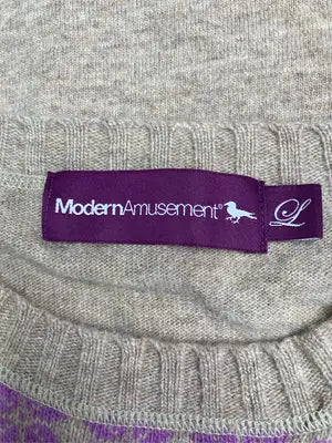 modern amusement/モダンアミューズメント/ニット/セーター/トップス/ベージュ/L