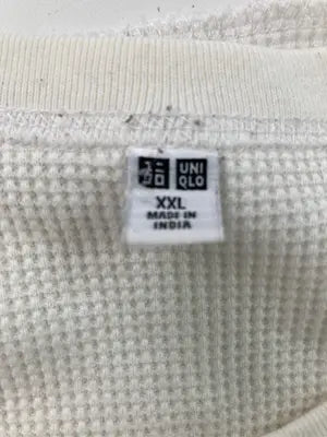 UNIQLO/ユニクロ/Tシャツ/カットソー/トップス/アイボリー/XXL
