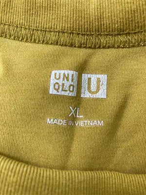 UNIQLO U/ユニクロユー/Tシャツ/カットソー/トップス/イエロー/XL
