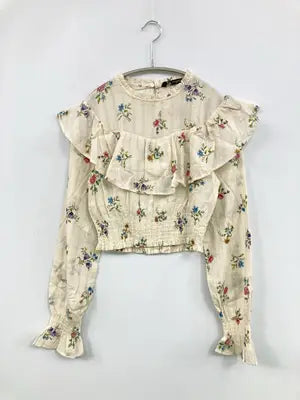 ZARA/ザラ/Tシャツ/カットソー/トップス/アイボリー/XS