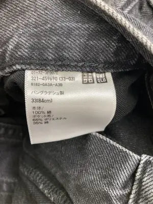UNIQLO JEANS/ユニクロジーンズ/デニムパンツ/パンツ/ブラック/33(84cm)