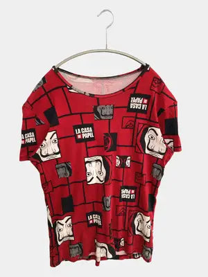 Tシャツ/カットソー/トップス/レッド