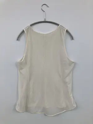 UNIQLO/ユニクロ/タンクトップ/トップス/アイボリー/XL