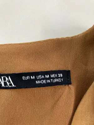 ZARA/ザラ/ワンピース/ワンピース/ドレス/ブラウン/USA M