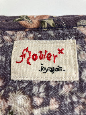 flower/フラワー/シャツ/ブラウス/トップス/ブラウン