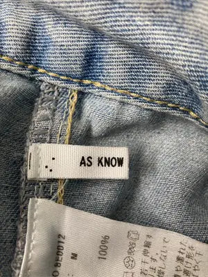 as know as/アズノゥアズ/デニムスカート/スカート/スカイブルー/M