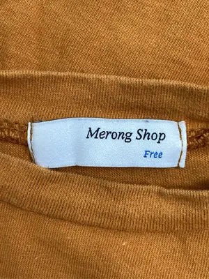 Merong Shop/Tシャツ/カットソー/トップス/ブラウン/Free