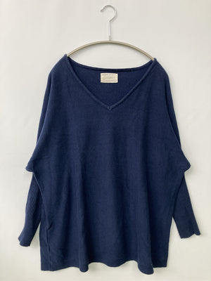 ANTIQUA/アンティカ/ニット/セーター/トップス/ネイビー/M
