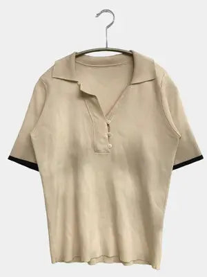 NATURAL BEAUTY BASIC/ナチュラルビューティーベーシック/ポロシャツ/トップス/ベージュ/M