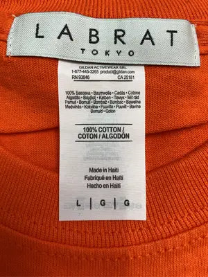 LABRAT/Tシャツ/カットソー/トップス/オレンジ/L