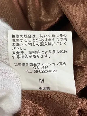 ELEGANCIA/チュニック/ワンピース/ドレス/ブラウン/M