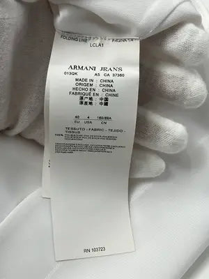 ARMANI JEANS/アルマーニジーンズ/ノースリーブ/トップス/ホワイト/EU 40 USA 4