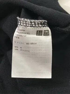 UNIQLO/ユニクロ/Tシャツ/カットソー/トップス/ブラック/S