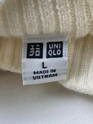 UNIQLO/ユニクロ/ニット/セーター/トップス/アイボリー/L