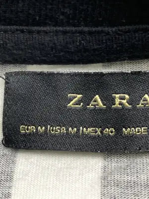 ZARA/ザラ/Tシャツ/カットソー/トップス/ブラック/M