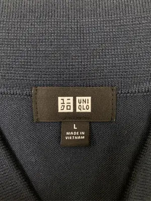 UNIQLO/ユニクロ/ポロシャツ/トップス/ネイビー/L