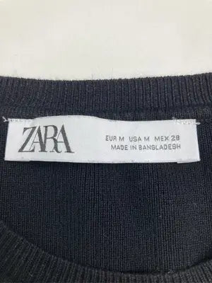 ZARA/ザラ/Tシャツ/カットソー/トップス/ブラック/USA M