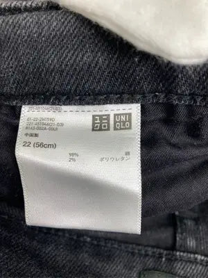UNIQLO/ユニクロ/デニムパンツ/パンツ/ブラック/22 (56cm)