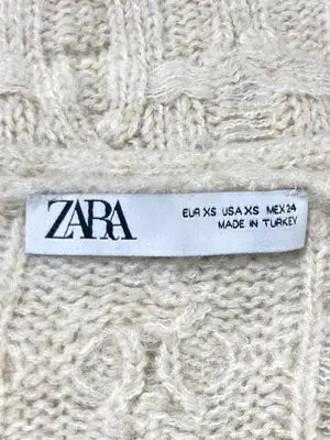 ZARA/ザラ/ニット/セーター/トップス/ベージュ/USA XS