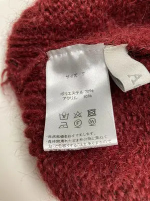 Ada./ニット/セーター/トップス/レッド/F