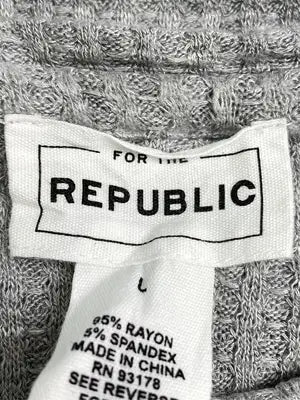 REPUBLIC/Tシャツ/カットソー/トップス/グレー/L
