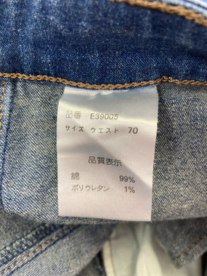 デニムパンツ/パンツ/ブルー/W70