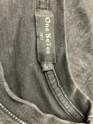 One Se7en/Tシャツ/カットソー/トップス/ブラック/L