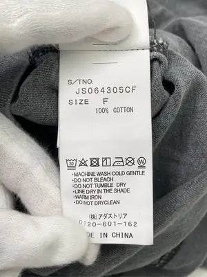 JEANASIS/ジーナシス/Tシャツ/カットソー/トップス/グレー/F