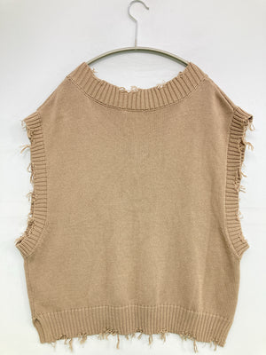 RafRaf/ラフラフ/ベスト/トップス/ベージュ/L