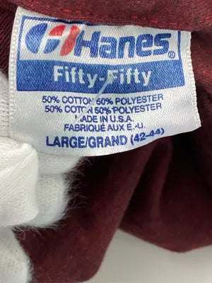 Hanes/ヘインズ/Tシャツ/カットソー/トップス/レッド/L