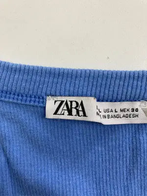 ZARA/ザラ/タンクトップ/トップス/ブルー/L