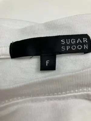 SUGAR SPOON/シュガースプーン/Tシャツ/カットソー/トップス/ホワイト/F
