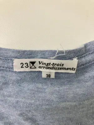 23区/ニジュウサンク/Tシャツ/カットソー/トップス/スカイブルー/38