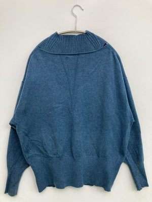 NATURAL BEAUTY BASIC/ナチュラルビューティーベーシック/ニット/セーター/トップス/ブルー/M