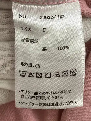 CHILLFAR/チルファー/Tシャツ/カットソー/トップス/ピンク/F