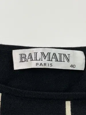 BALMAIN/Tシャツ/カットソー/トップス/ブラック/40