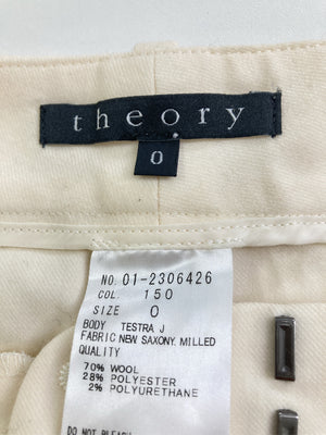 Theory/セオリー/スラックス/パンツ/アイボリー/0