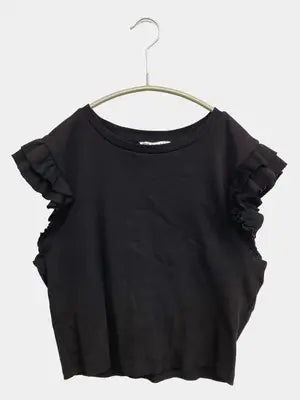ZARA/ザラ/Tシャツ/カットソー/トップス/ブラック/USA L
